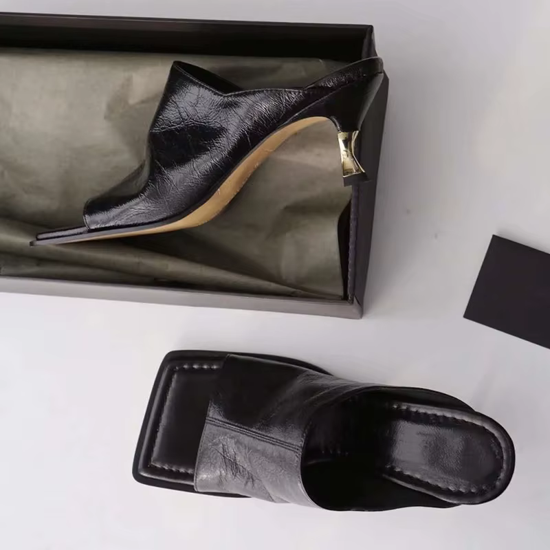XGRAVITY – sandales de soirée à bout carré pour femmes, chaussures d'été Sexy et Vintage de qualité 