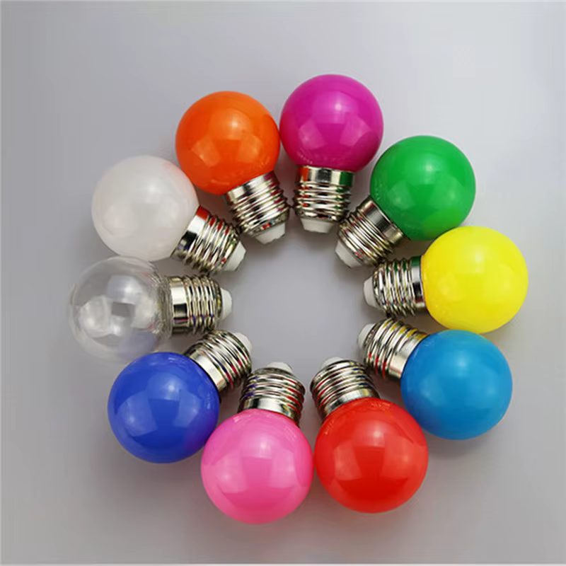 Ampoule LED E27 220V G45 3W 6 couleurs, lampe RGB, décor de vacances, noël, maison