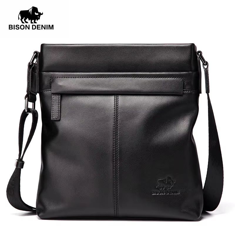 Bagressions DENIM-Sac à Bandoulière en Cuir group pour Homme, Sacs Messenger Décontractés, Cuir de V