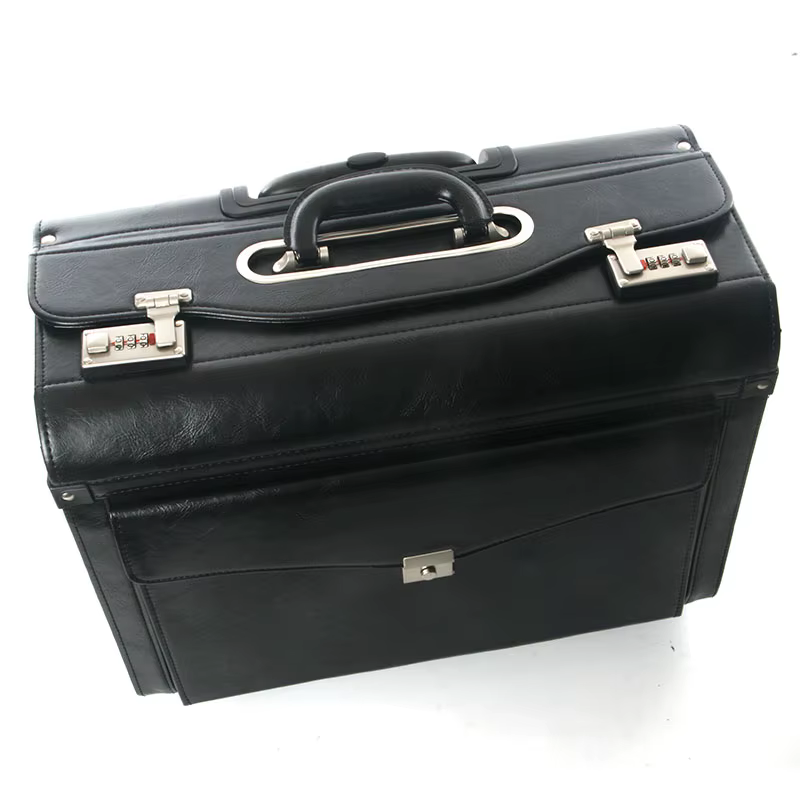 Sac à main de voyage sur roues, rétro, sac à roulettes, fourre-tout à roulettes, pour femme d'hôtess
