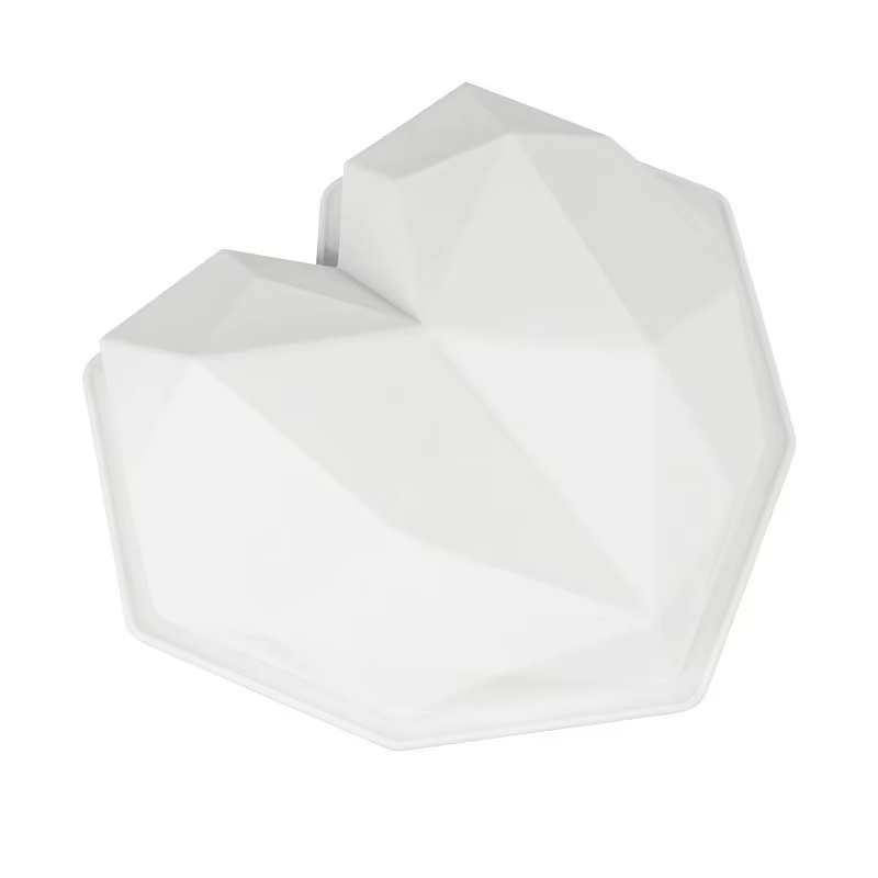 Grand diamant coeur Silicone moule grand amour coeur gâteau Fondant bricolage moule gâteaux Mousse c