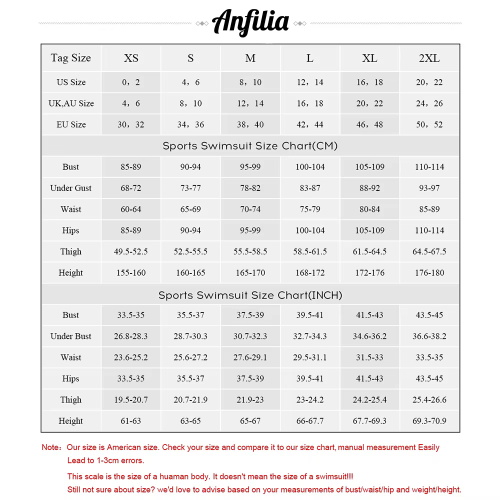Anfilia-Maillot de bain une pièce pour femme, tenue de sport, aérobie, natation, documents trempés, 