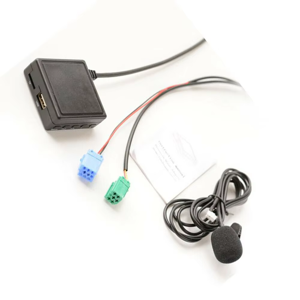 Adaptateur audio Bluetooth pour autoradio, câble AUX, microphone mains libres, fonction d'entrée aud