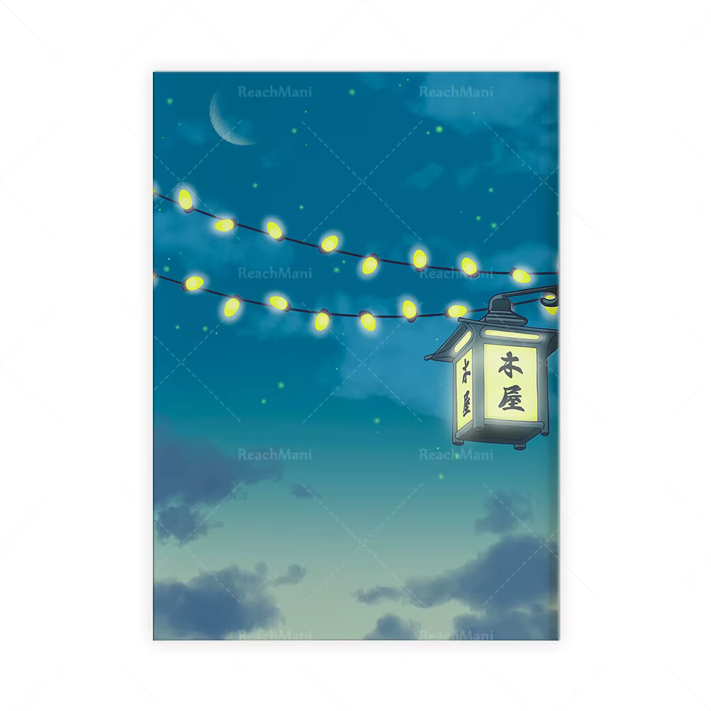 Midnight Lights Lofi Art Print, 10/2019, Night Sky Wall Art