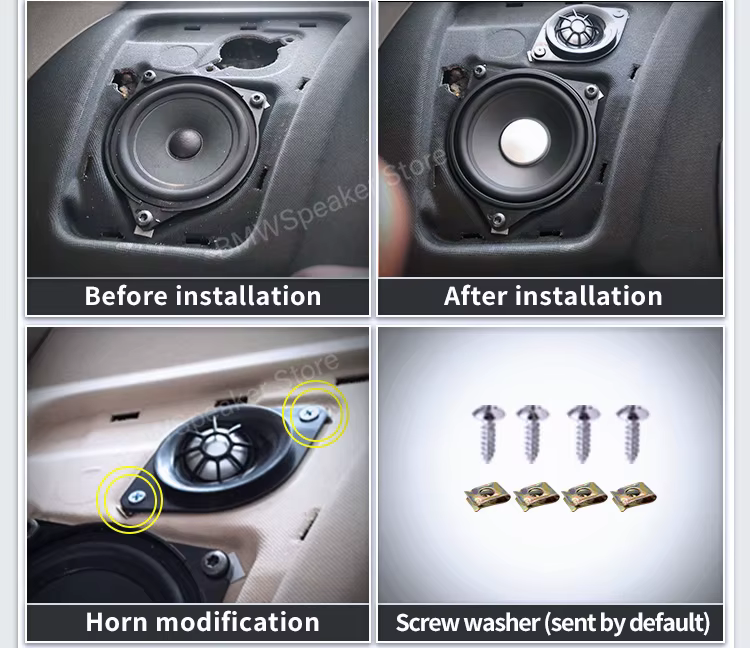 Klaxon avant et arrière de voiture pour BMW, haut-parleurs twecirculation, haut-parleur, accessoires