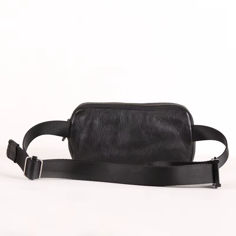 Sac de ceinture en cuir véritable pour hommes, nouveaux sacs de poitrine, petit messager fait à la m
