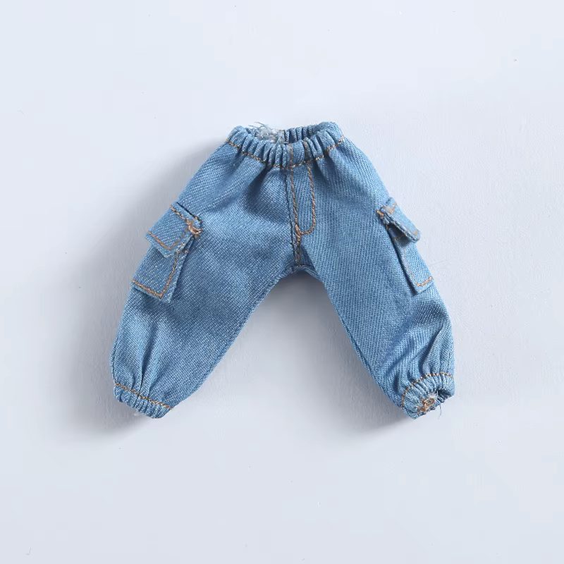 Vêtements pour bébé OB11, accessoires de poupée BJD 1/12, salopette, pantalon, T-shirt à manches cou