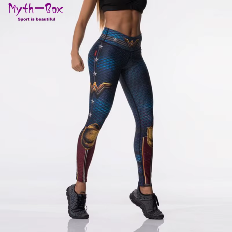 Femmes Sport Leggings impression 3D élastique taille haute Yoga pantalon super-héros Leggins Gym Fit