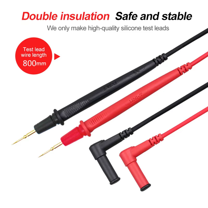 Câble de Test multimètre UNI-T UT-L72 10A 1000V, pointe d'aiguille, câble de stylo, sondes de mesure