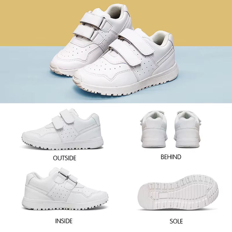 Uckland-Chaussures de course blanches pour enfants, baskets pour tout-petits, chaussures de bébé pou
