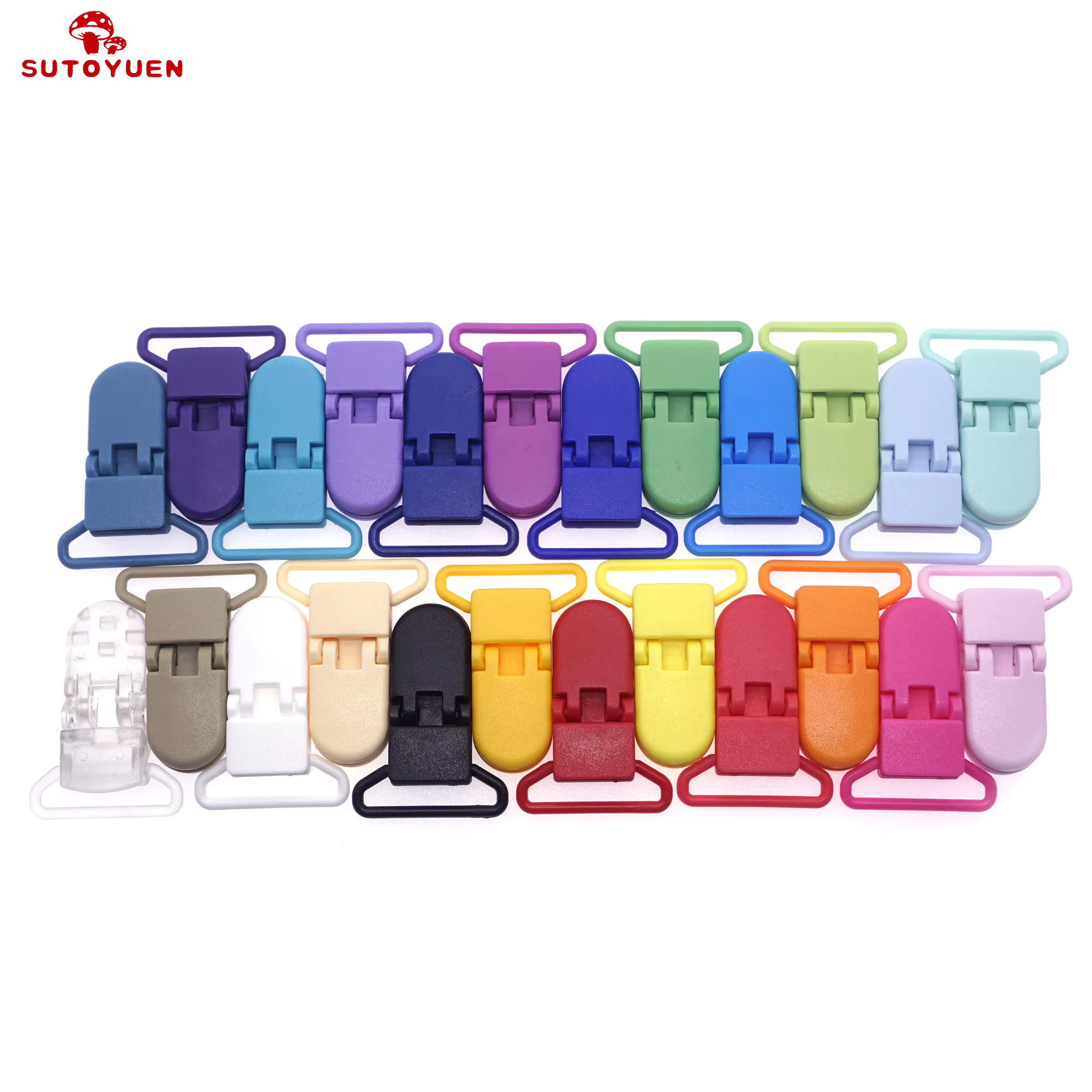 Sutoyuen – attache-tétine en plastique pour bébé, attache-sucette factice, porte-chaîne pour ruban d