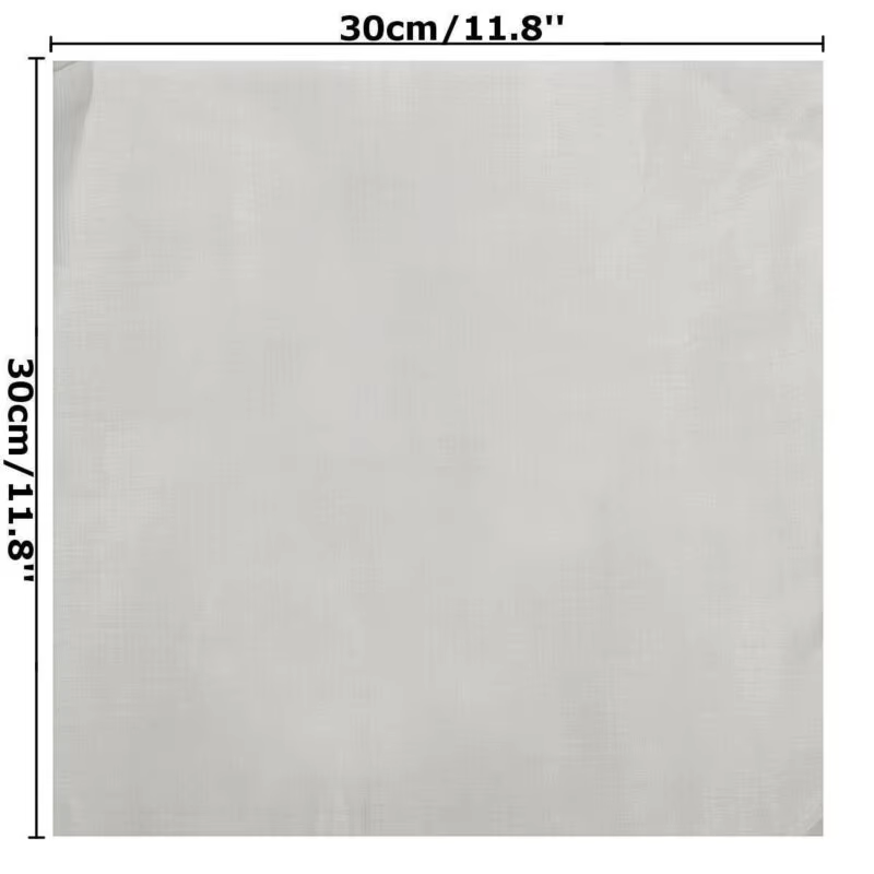 Filtre à mailles en acier inoxydable, 4-400 mailles 30x30cm, réparation frontale en métal, filtre à 