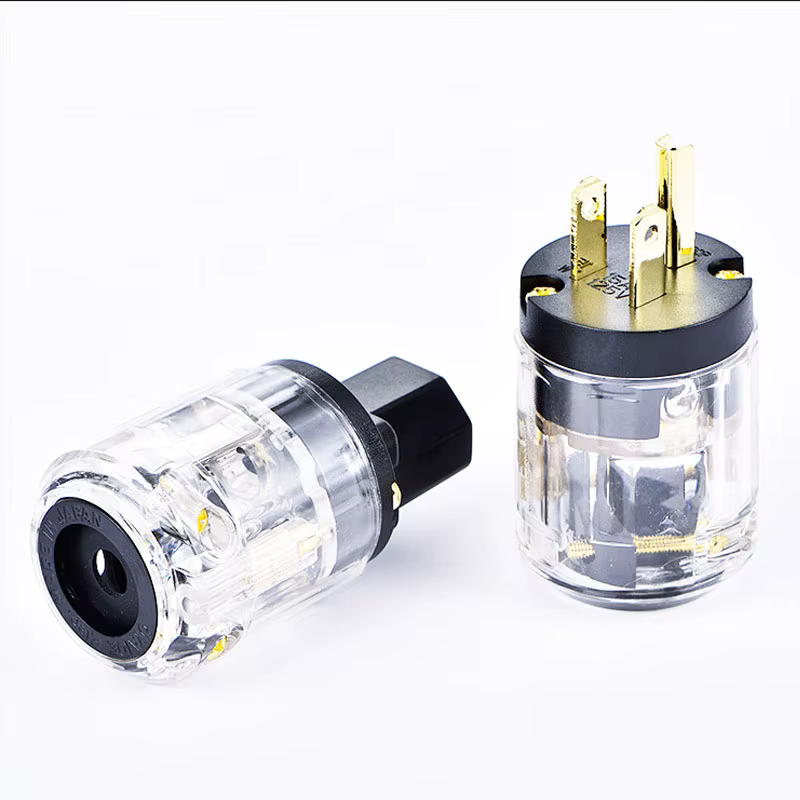 1 pièce Prise d'alimentation audiophile HIFI, prise de câblage audio réutilisable, connecteur AV dro