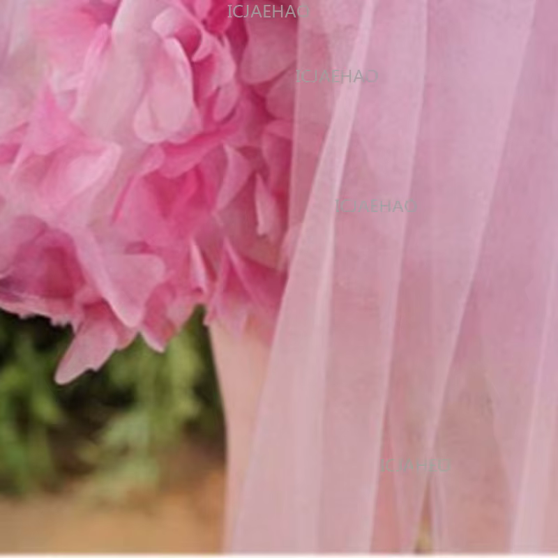 Nouvelle Robe de Princesse Fleurie pour Filles, Tenue de Cérémonie pour Enfants, Robe de Performance