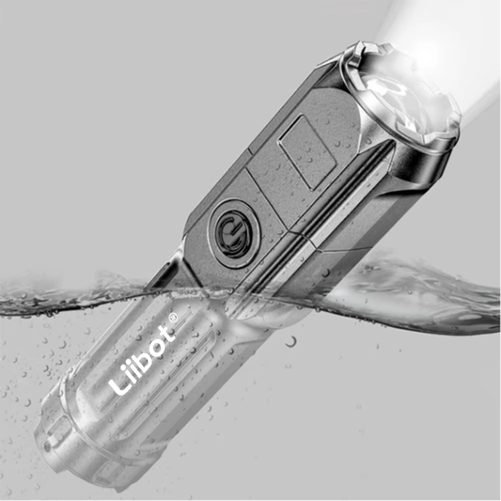 Veibot-Lampe de poche LED aste, haute puissance, USB, portable, adaptée au camping, à l'extérieur et