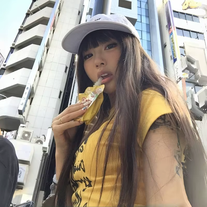 Karrram japonais Y2k lettre impression T-shirt Vintage Harajuku haut court Trashy 2000s Style à manc
