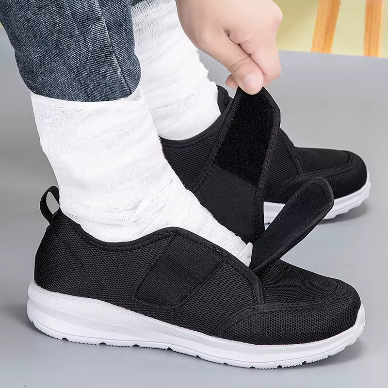 Chaussures de marche légères et réglables pour diabétiques, pour hommes et femmes âgés, orthopédique