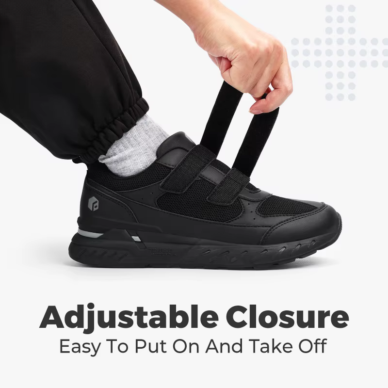 Chaussures de sport larges pour hommes, avec sangles réglables, basses, antidérapantes, légères, pou