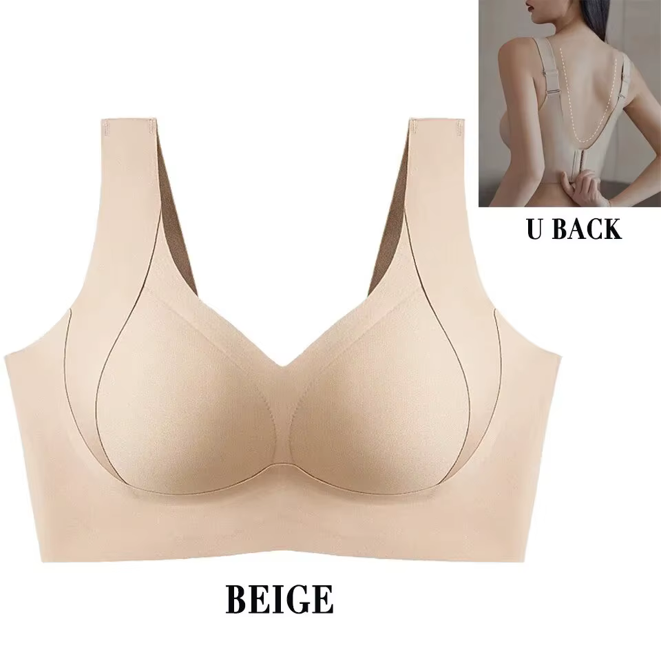 Soutien-gorge grande taille à couverture complète pour femmes, T-shirt sans armatures, sans couture,
