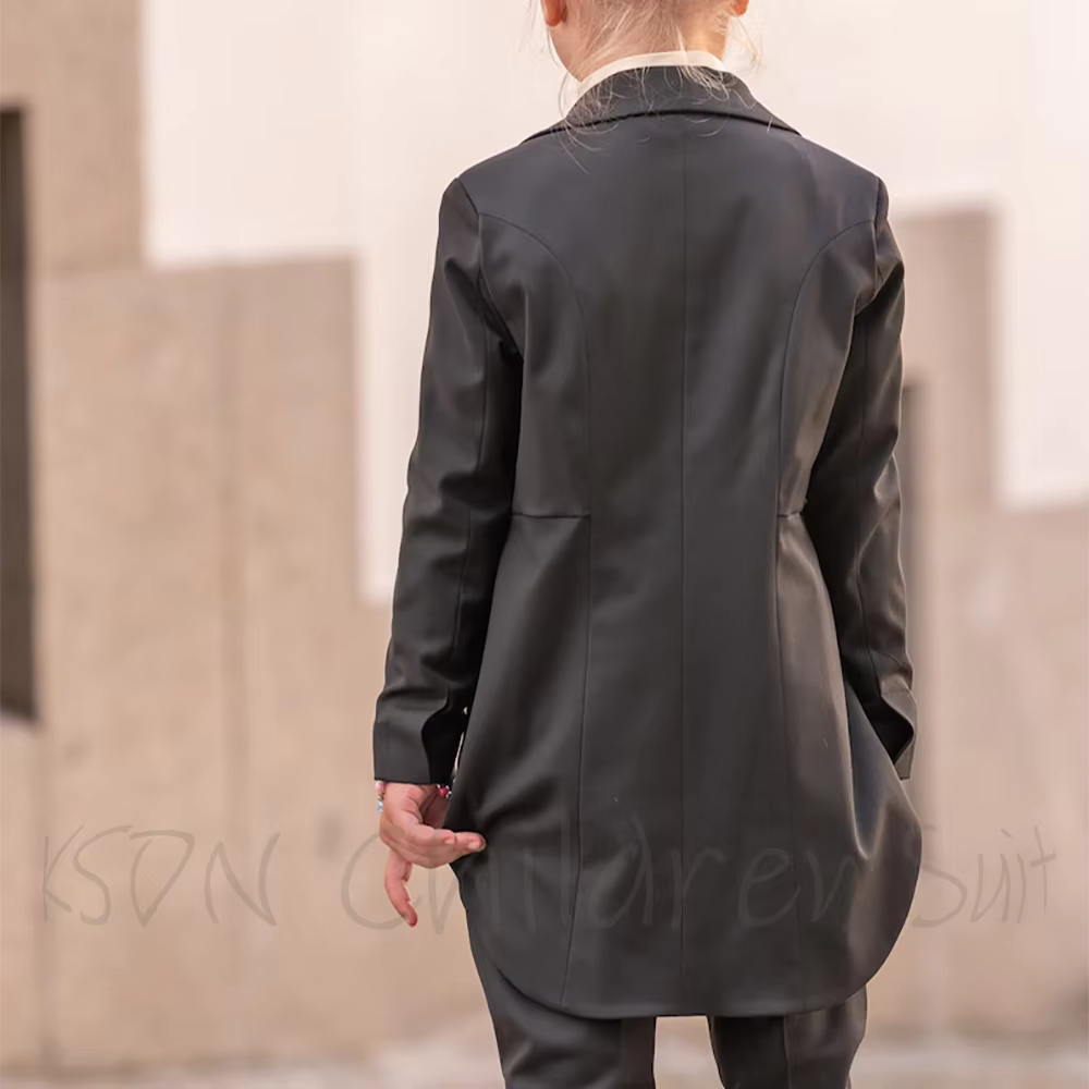 Ensemble de Costume élégant pour filles, couleur unie, décontracté, mode, Slim, ajusté, haute qualit