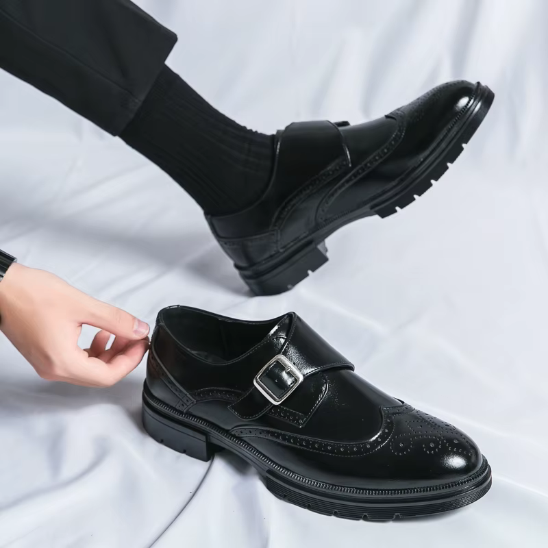 Chaussures de mariage formelles tendance pour hommes, chaussures en cuir décontractées pour hommes, 