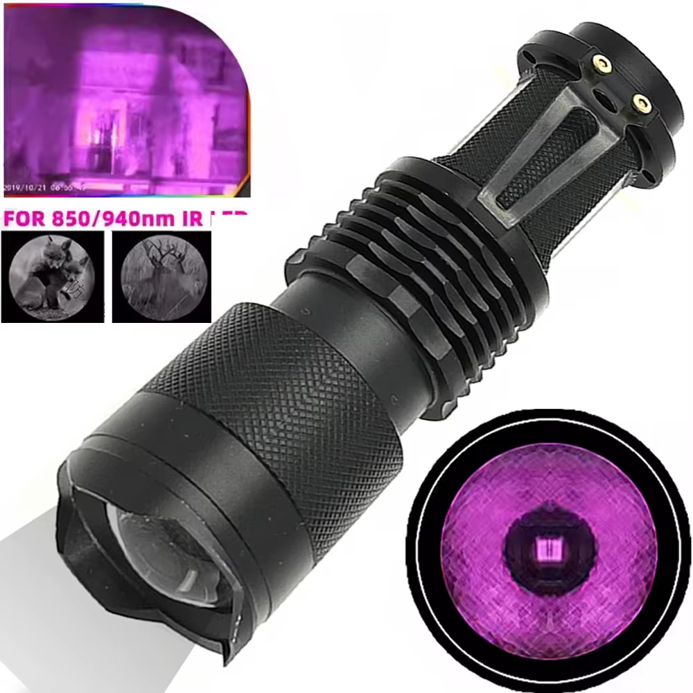 Lampe de poche IR 940nm, illuminateur infrarouge, lampe de poche illuminateur IR 850nm, Vision noctu