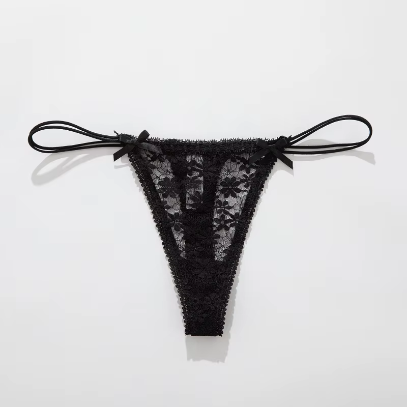 Culotte en dentelle avec nœud, lingerie féminine sexy, usage quotidien, vêtements de maison, sous-vê