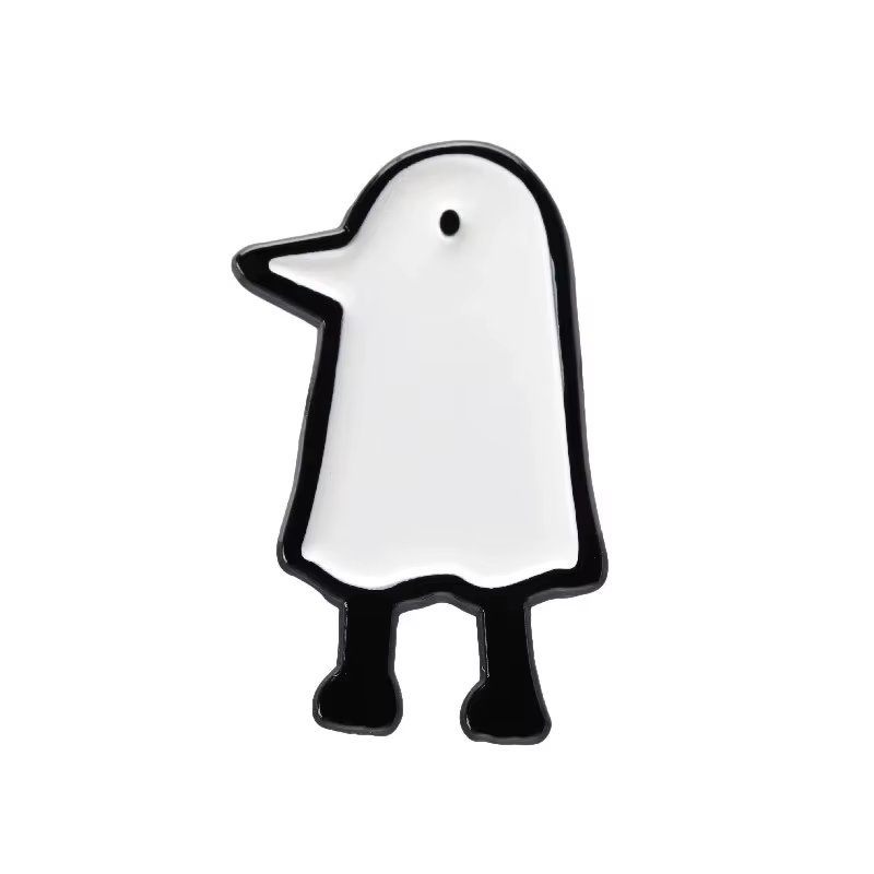 Broches en émail Punpun de bonne nuit, dessin animé japonais Oyasumi nuage oiseau Animal, Badge en m