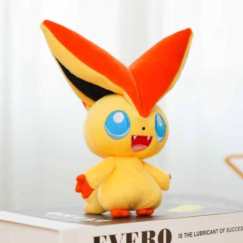 Jouets en peluche Pokemon, 41 styles, Victini Tepig Deerling Nivy Emolga, Machine à griffes Kawaii, 
