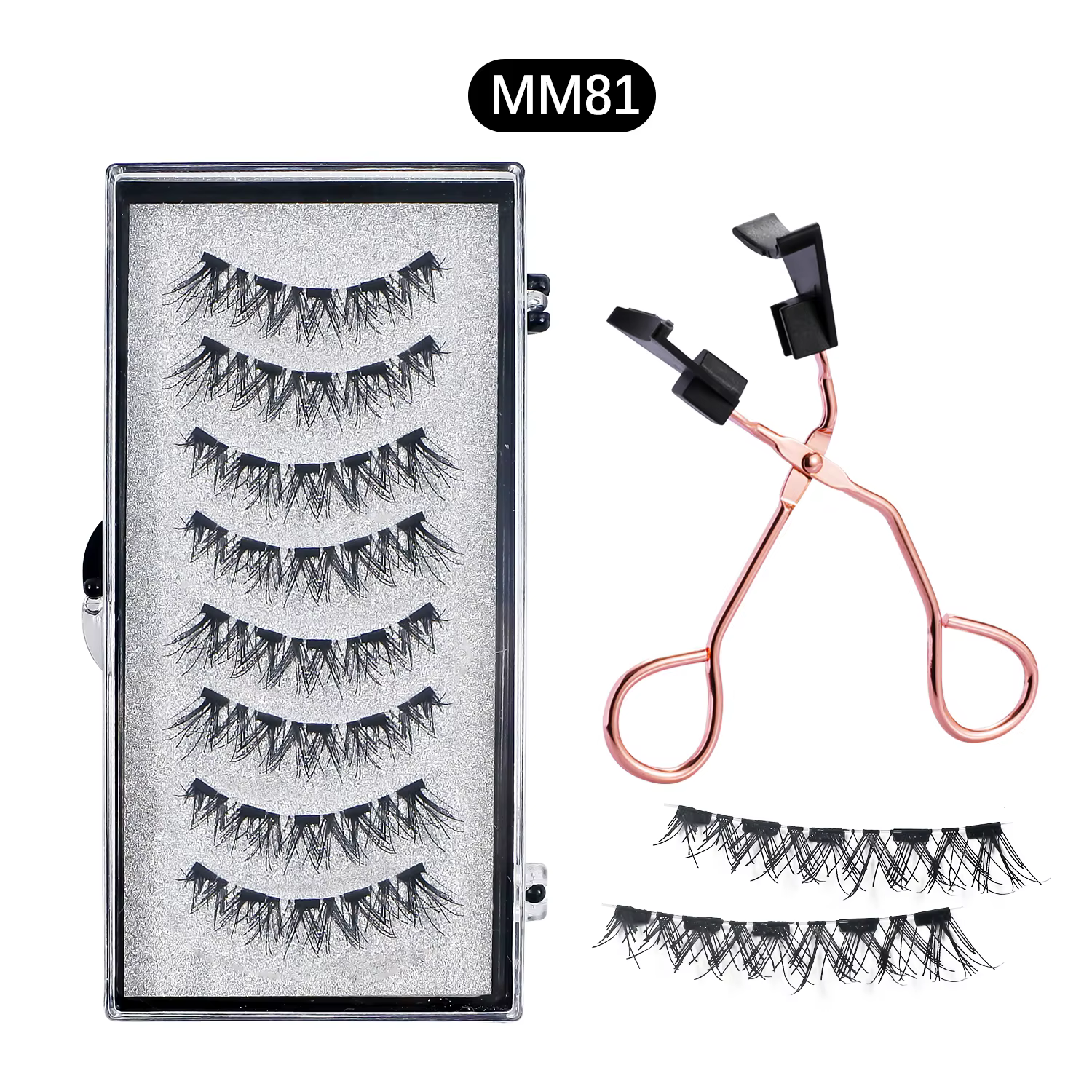 8 pièces cils magnétiques aucune colle nécessaire faux cils magnétiques avec applicateur réutilisabl