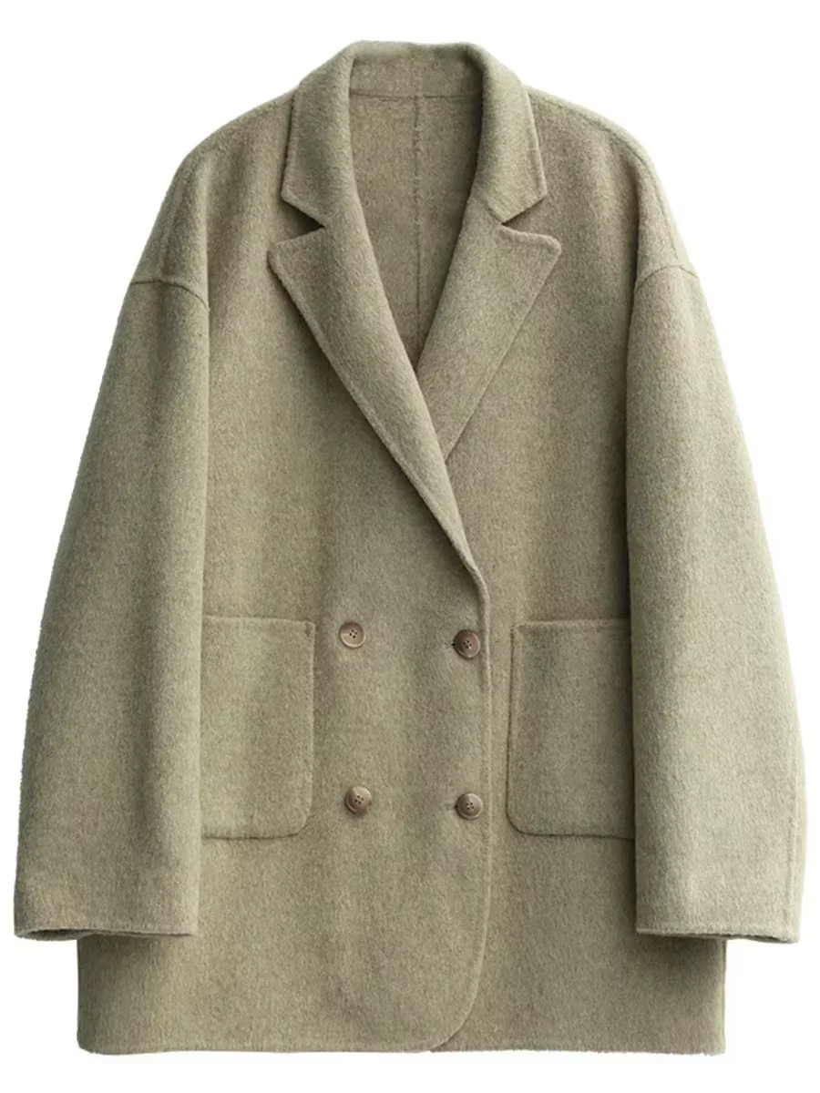 Manteaux en Laine Chic pour Femmes – Nouveauté Printemps-Automne 2026 – Vestes Amples et Chaudes Sty