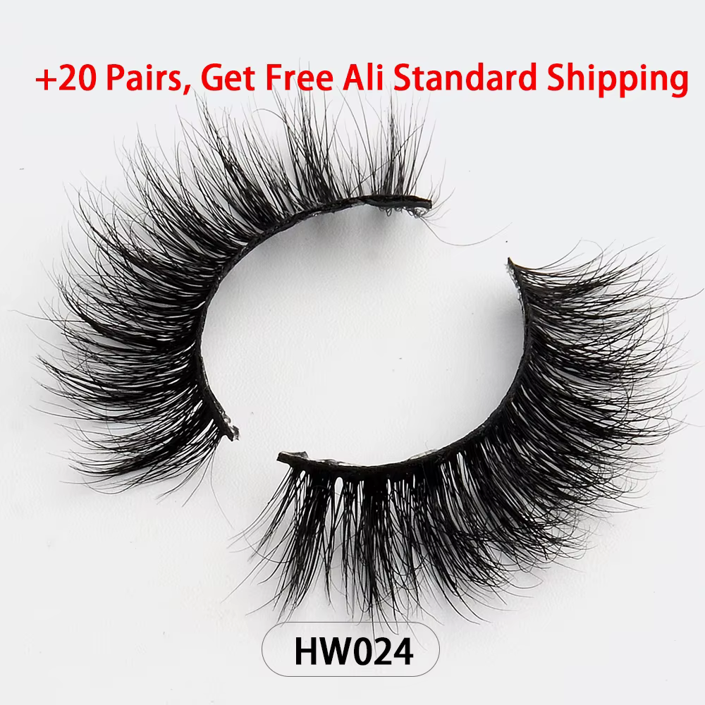 Livraison directe en gros naturel vaporeux 3d vison faux cils maquillage vison faux cils avec bande 
