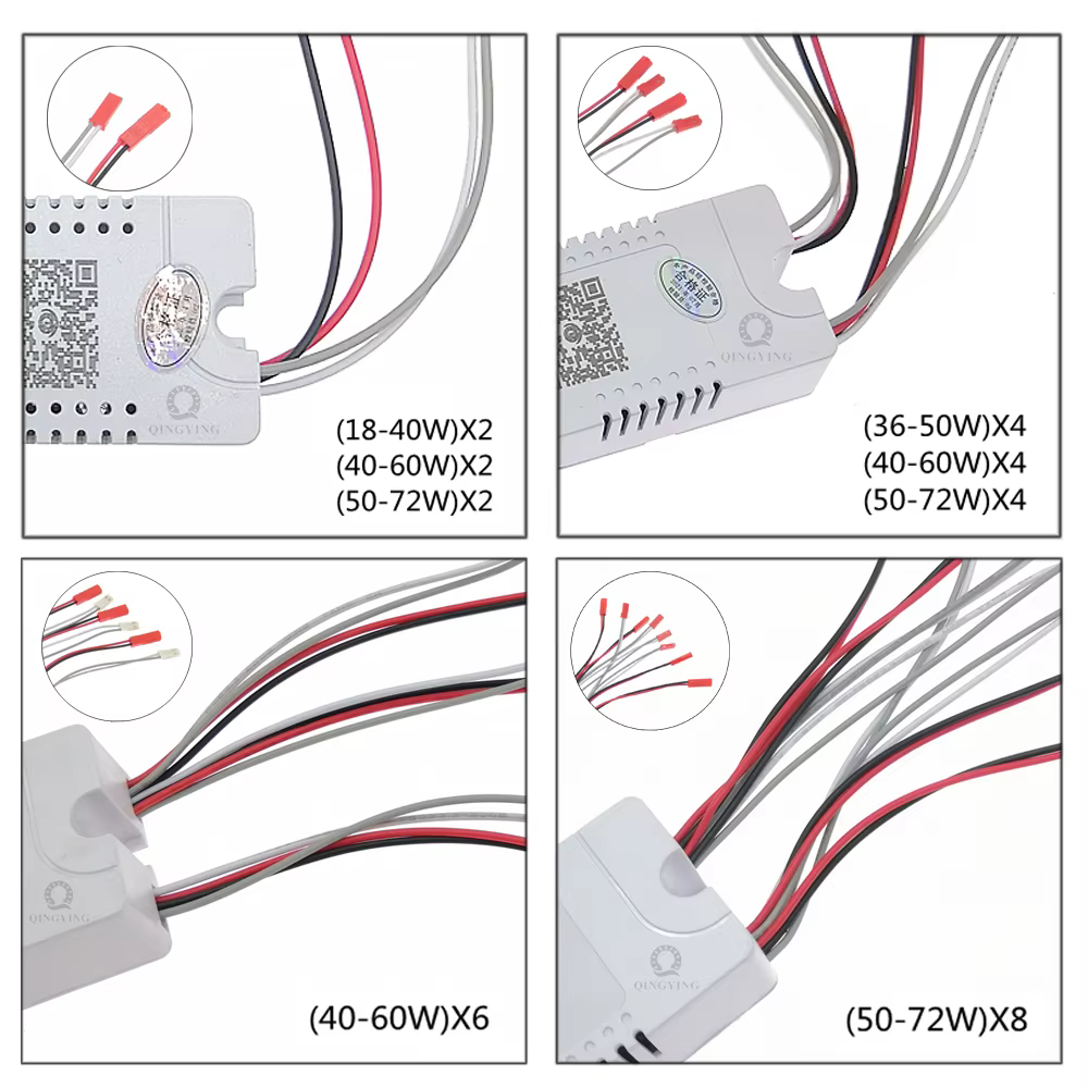 Pilote de gradation intelligent avec télécommande RF, AC220V, 2.4G, 18-40W, 36-50W, 40-60W, 50-72W,