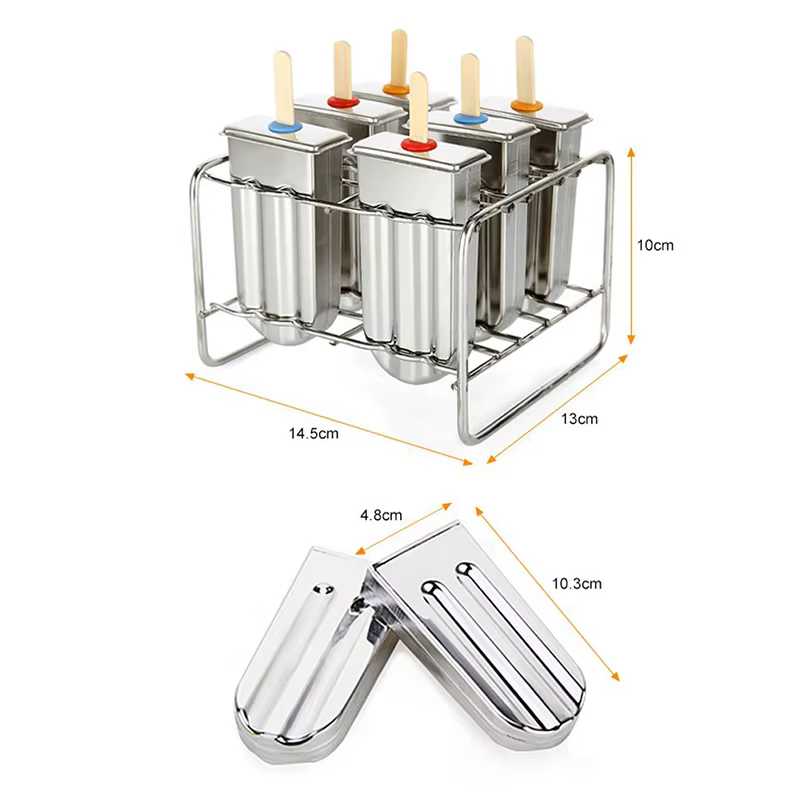 Moule à sucettes glacées en acier inoxydable, support à sucettes glacées, fabricant de sucettes glac
