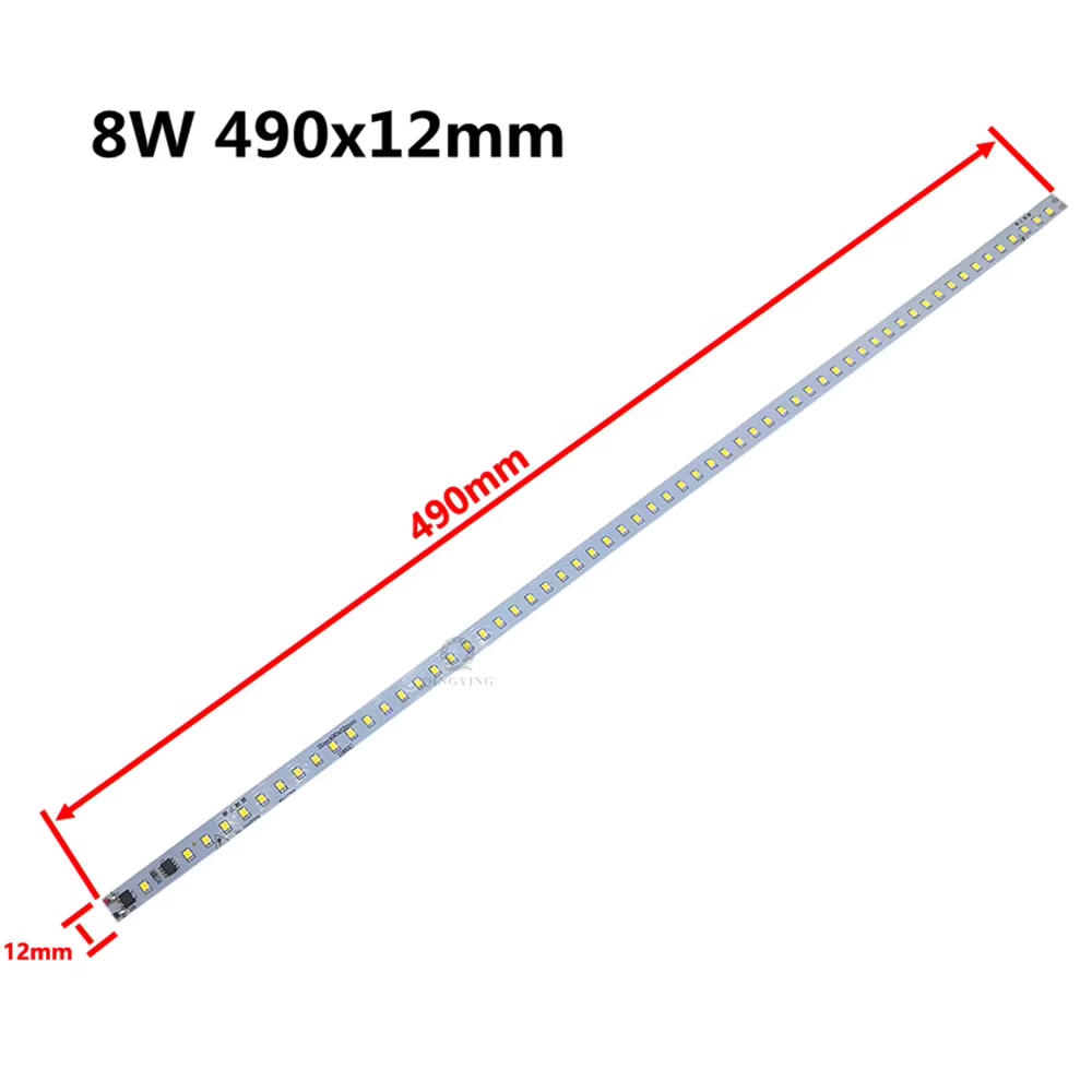 Bande lumineuse LED PCB, AC220V, 10cm, 20cm, 30cm, 40cm, 50cm, 4W-8W, Blanc chaud, Naturel, Froid, S