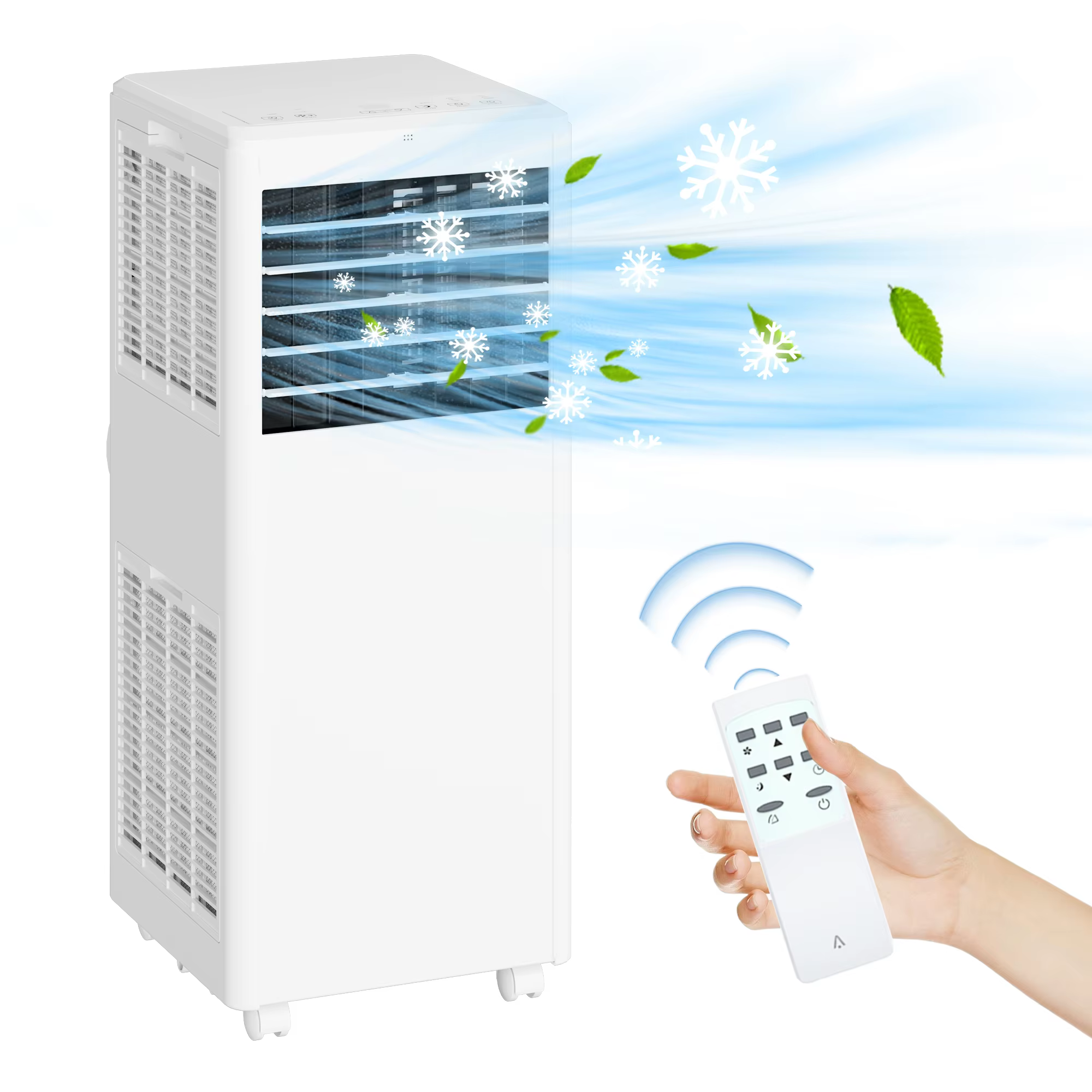 Climatiseurs portables 8000 BTU avec déshumidificateur, ventilateur, télécommande, minuterie 24 heur