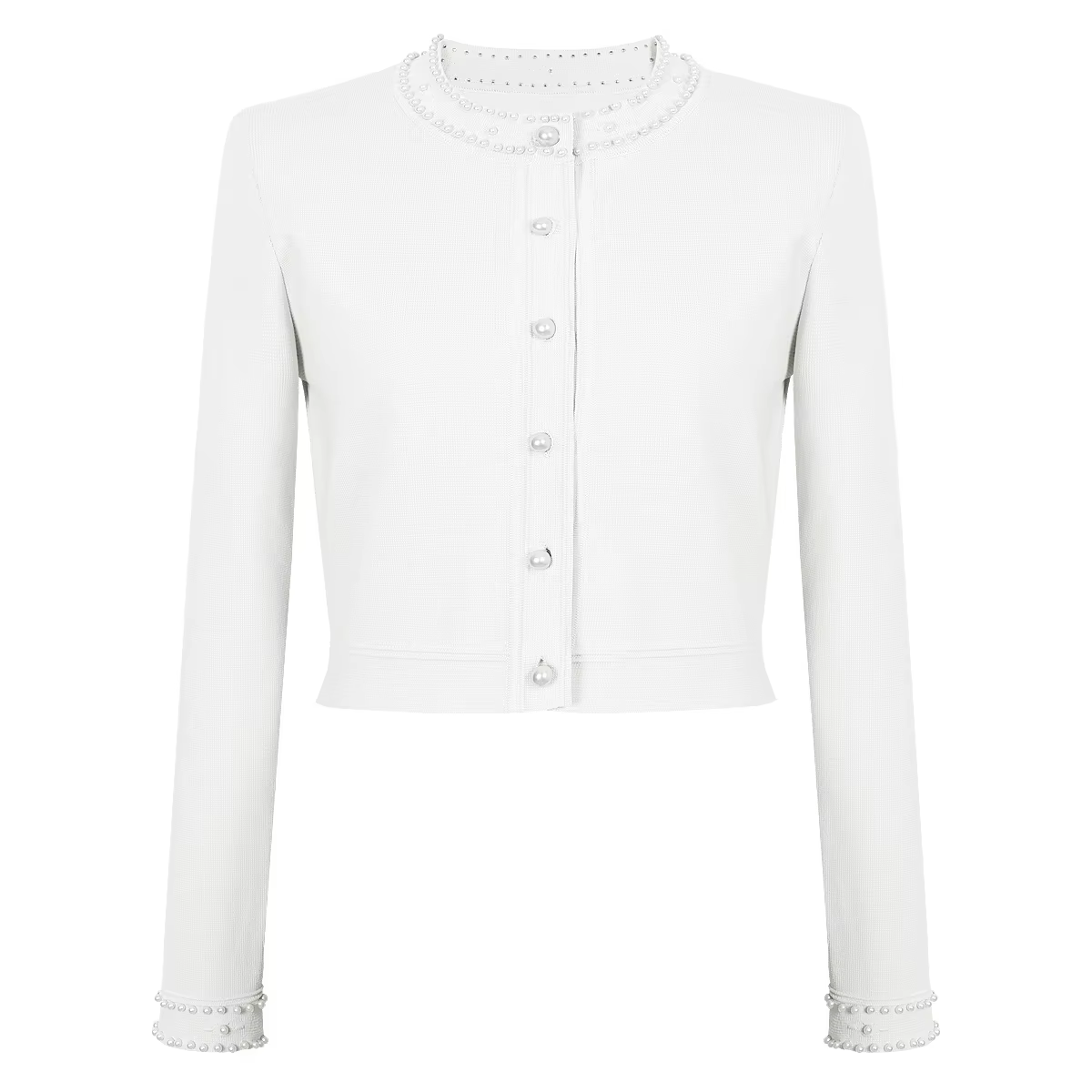 Cardigan tricoté élastique trois couleurs de haute qualité pour femmes, nouvelle mode de luxe avec p