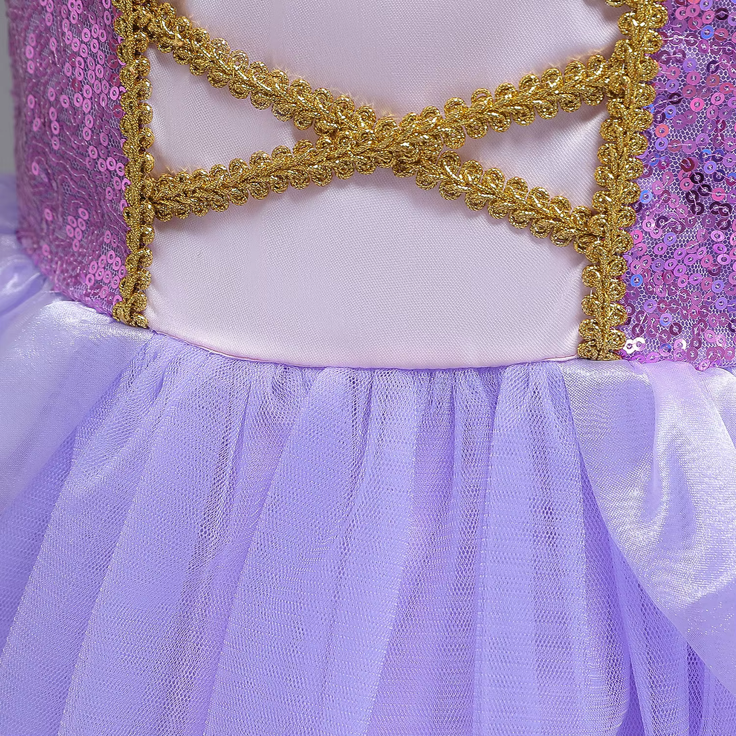 Robe Disney raiponce Belle pour enfants filles, déguisement de princesse de carnaval, tenue de fête 