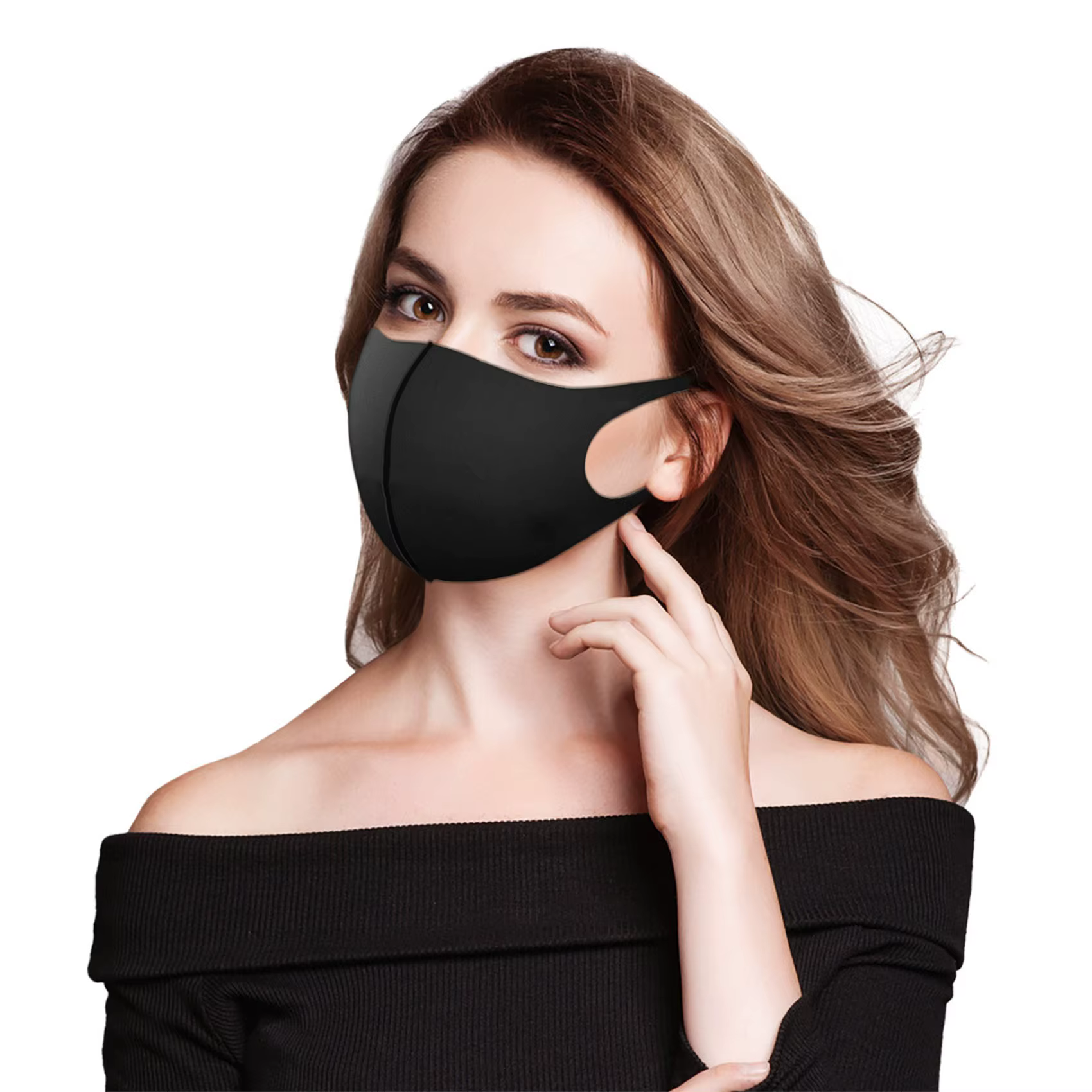 Écharpe de Protection solaire pour le visage, masque fin en soie glacée, voile de couverture d'été, 
