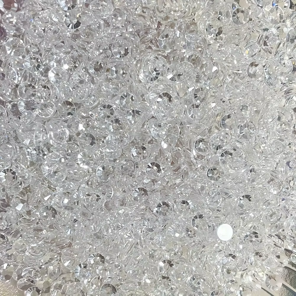 Perles à bulles transparentes semi-circulaires, 1500 pièces/paquet, 3-5mm, larmes de sirène, autocol