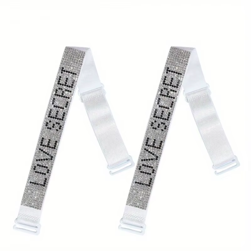 Sangle de soutien-gorge en strass Beha-bandjes Verstelbare, sangle d'épaule élastique, bretelles de 