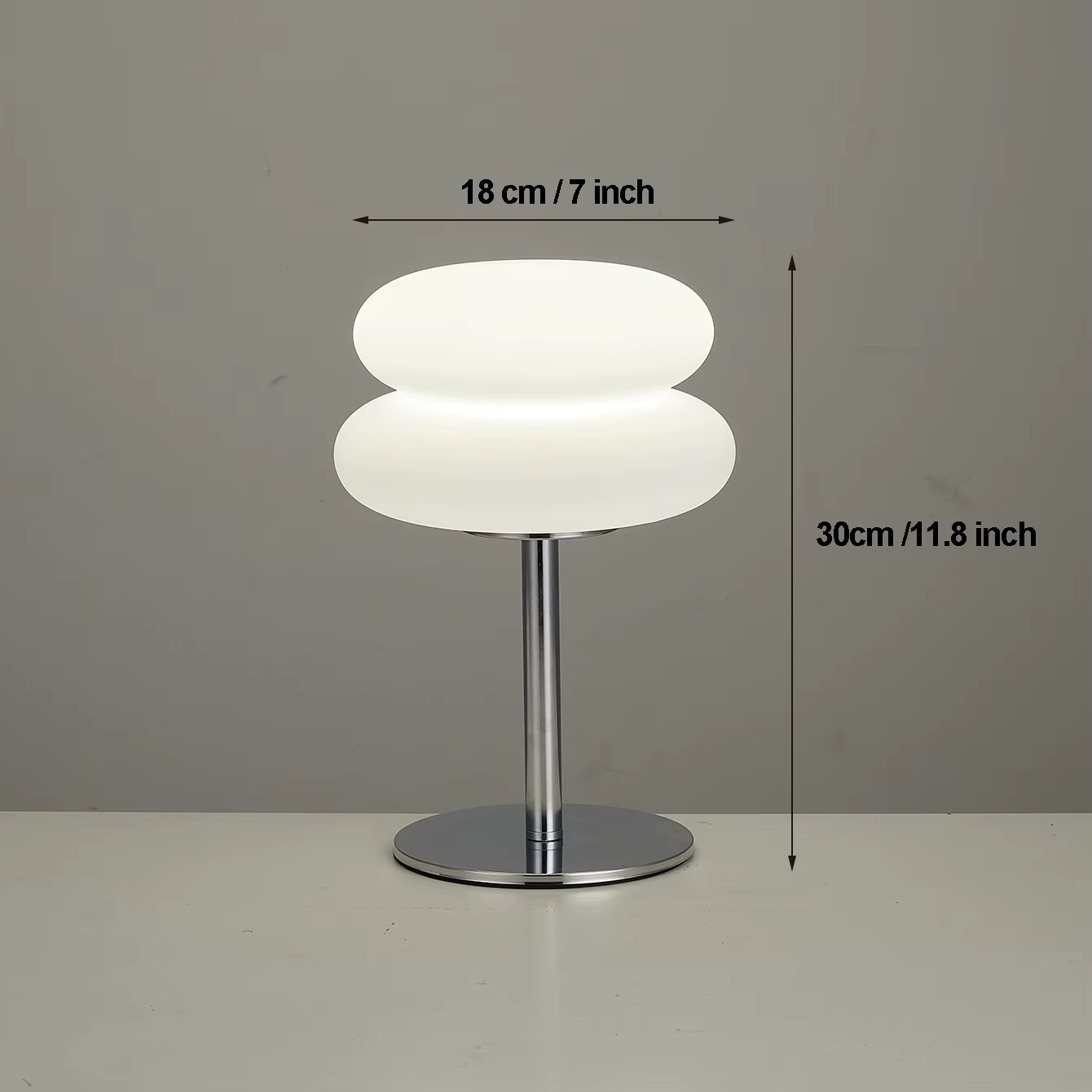 Bauhaus lampe de table abat-jour en plastique chambre chevet salon lampe champignon nordique 9 nivea