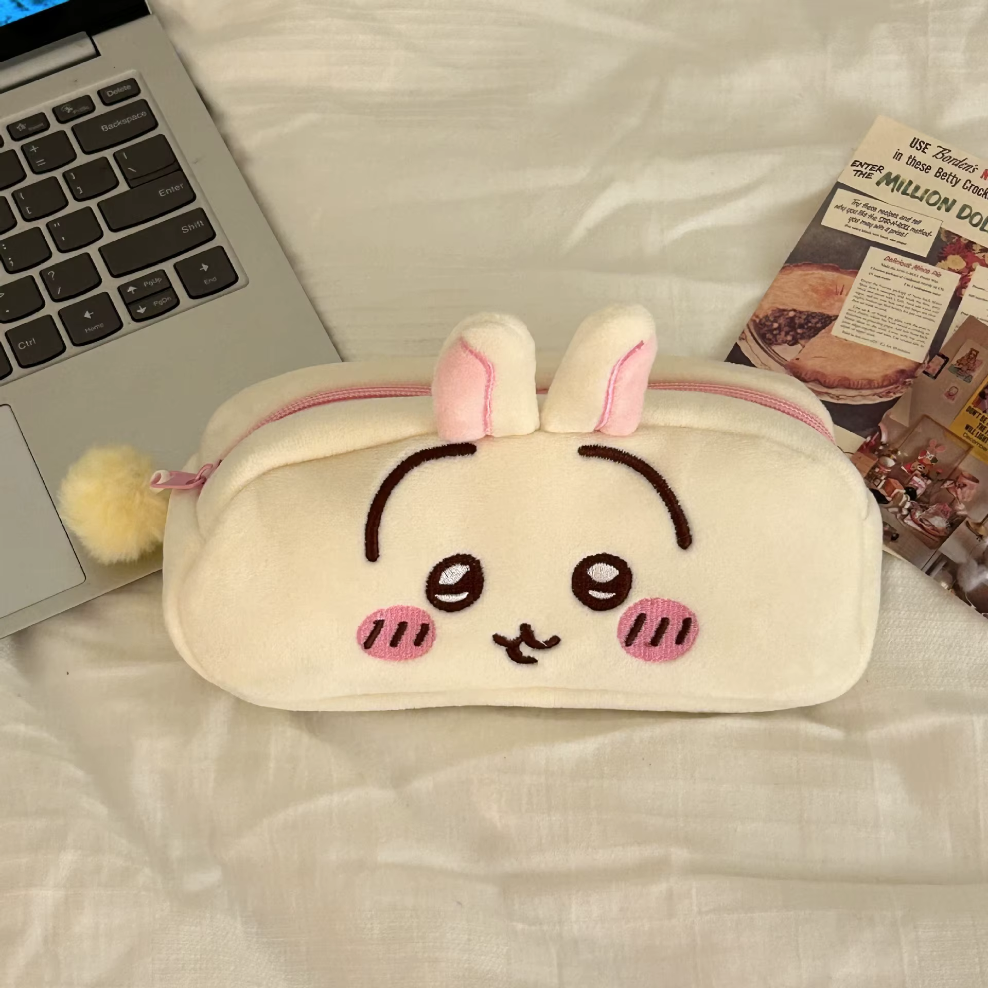 Chiikawa sac à crayons en peluche Hachiware Usagi sac à crayons japonais mignon sac de papeterie en 