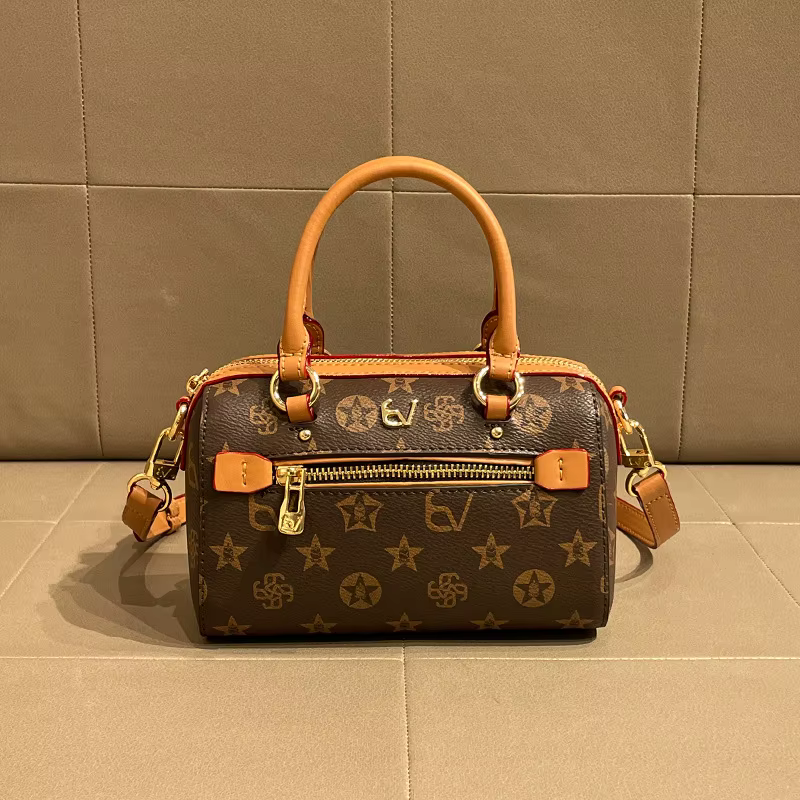 Sac à langer élégant en cuir, design classique, sac bandoulière décontracté pour femme, grande capac