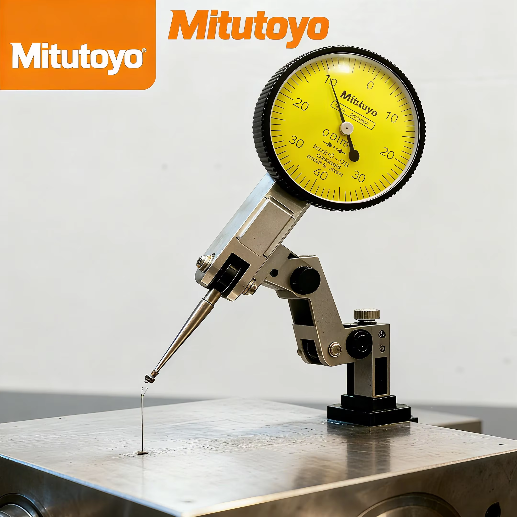 Mitutoyo 513-404 indicateur de Test à cadran 0.01mm jauge à levier de précision Base magnétique outi