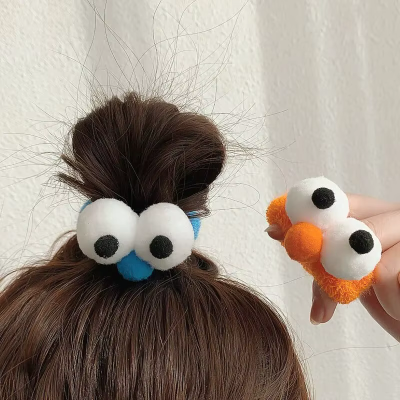 Nouveau automne et hiver vente drôle gros yeux corde fille coeur couleur bonbon haute élasticité 2-1
