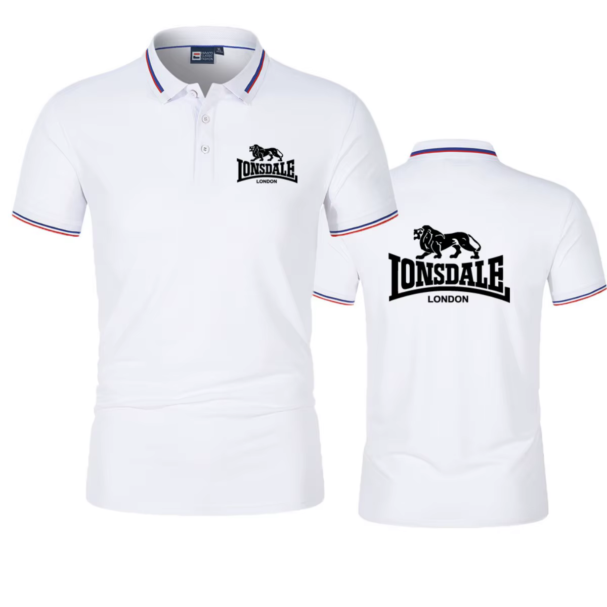 LONSDALE Polo à manches courtes pour hommes, nouveau haut décontracté de style streetwear d'été pour