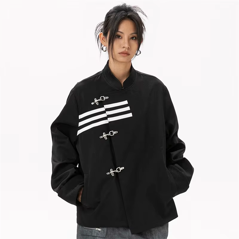 Veste de style chinois surdimensionnée pour femme, blazer femme, vêtements extérieurs, haute qualité