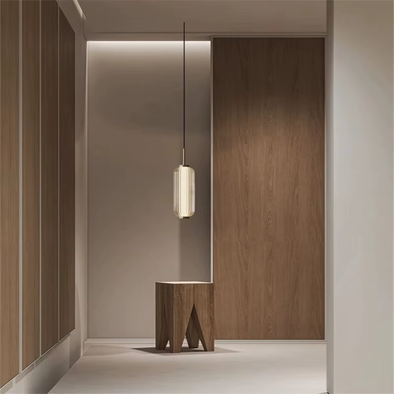 Lampe Suspendue Minimaliste en Verre de Style Rétro Américain, Luminaire Artistique Idéal pour un Re