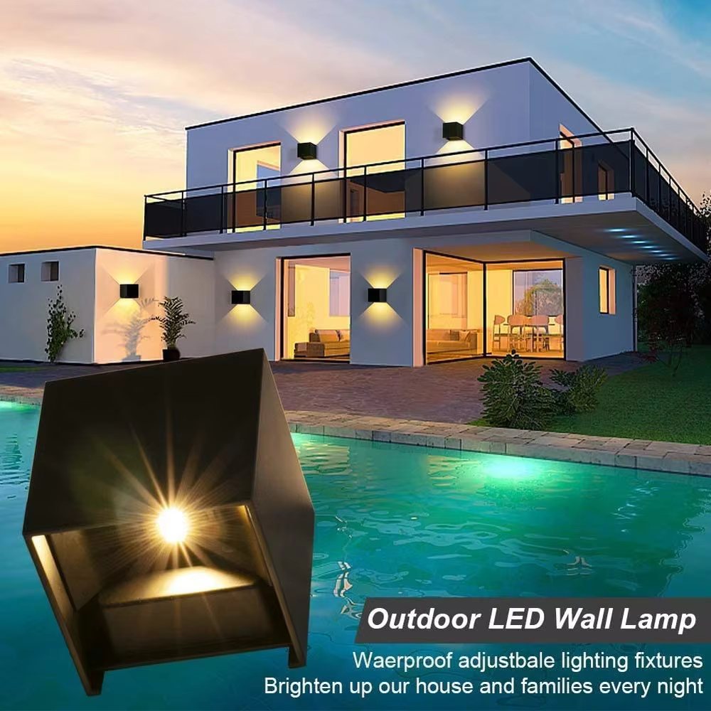 SUNMEIYI 12W mur LED lumière extérieure étanche IP65 porche jardin applique balcon terrasse décorati